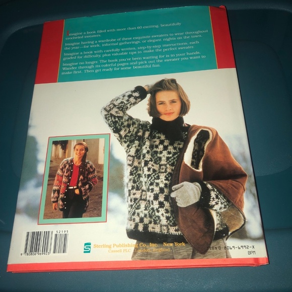 Glorious Crocheted Sweaters- out of print- 60 sweaters to crochet - gently used - Picture 2 of 9